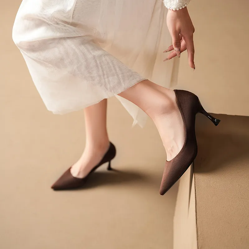 HKCP Slim Heel High Heels 7.5cm Women's-9
