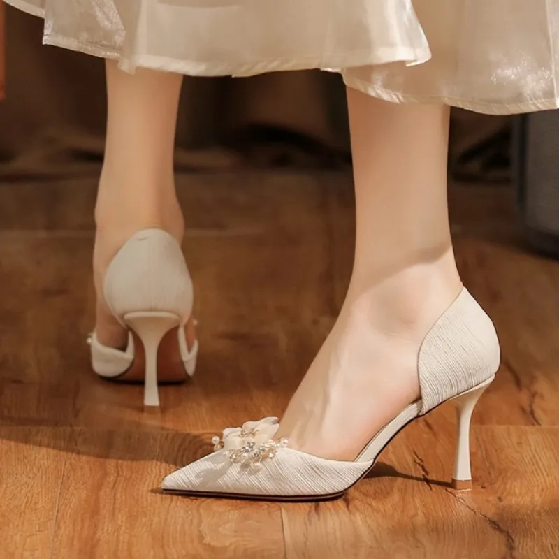 HKCP Slim Heel High Heels 6.5cm Women's-10
