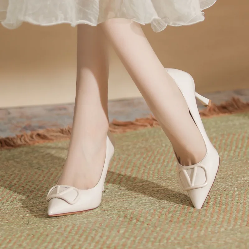 HKCP Slim Heel High Heels 6.5cm Women's-1