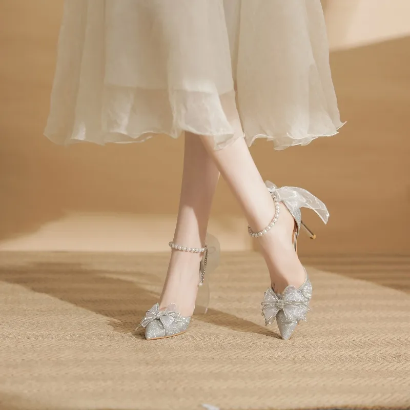 HKCP Slim Heel High Heels 8cm Women's-2