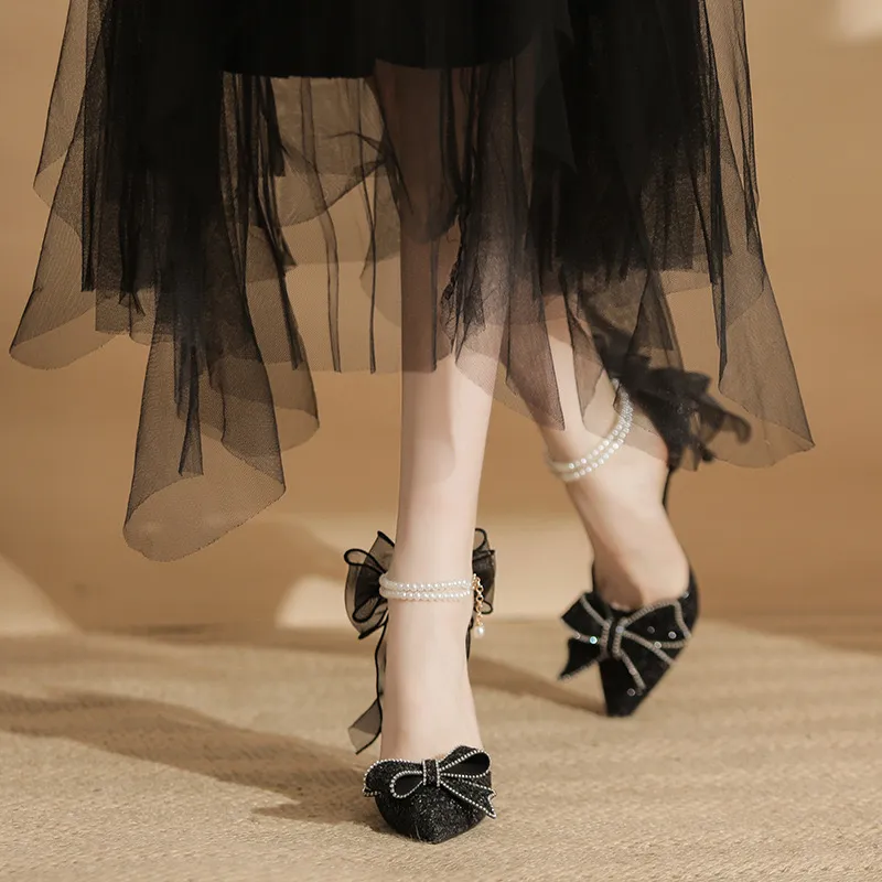 HKCP Slim Heel High Heels 8cm Women's-2