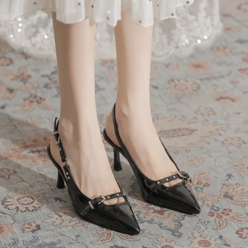 HKCP Slim Heel High Heels 6.5cm Women's-1