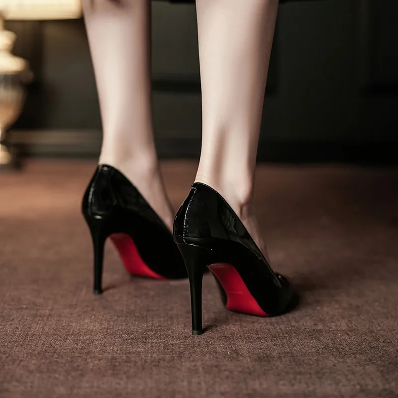 HKCP Slim Heel High Heels 9.5cm Women's-3