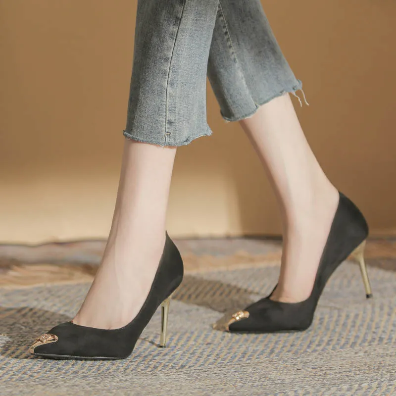 HKCP Slim Heel High Heels 8.5cm Women's-6
