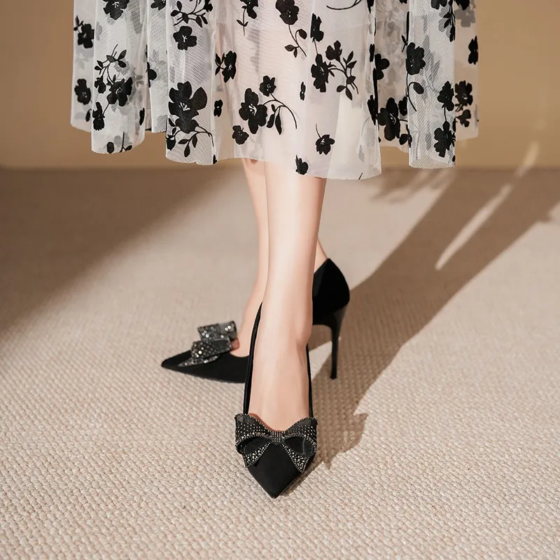 HKCP Slim Heel High Heels 9.5cm Women's-14