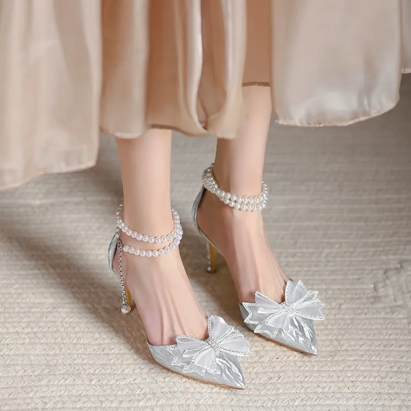 HKCP Slim Heel High Heels 8cm Women's-2