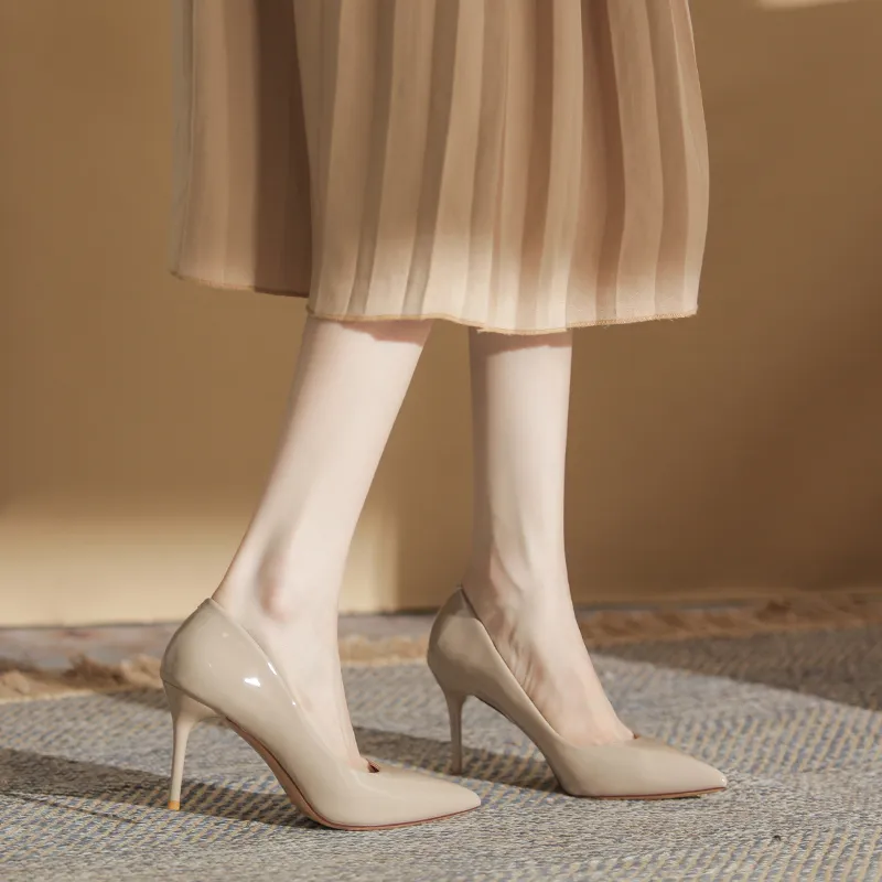 HKCP Slim Heel High Heels 8.5cm Women's-7