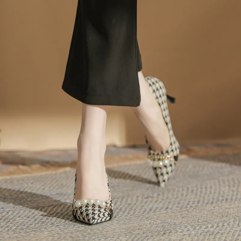 HKCP Slim Heel High Heels 8.5cm Women's-5