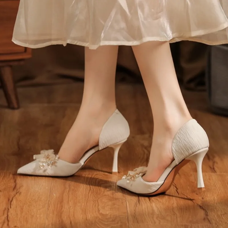 HKCP Slim Heel High Heels 6.5cm Women's-11