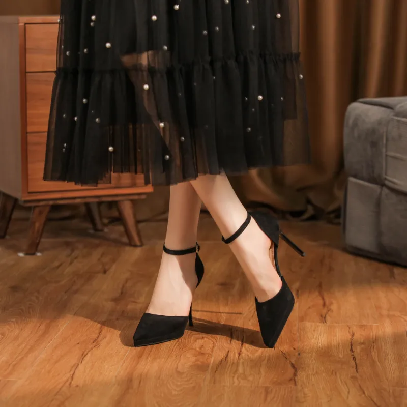 HKCP Slim Heel High Heels 10.5cm Women's-4