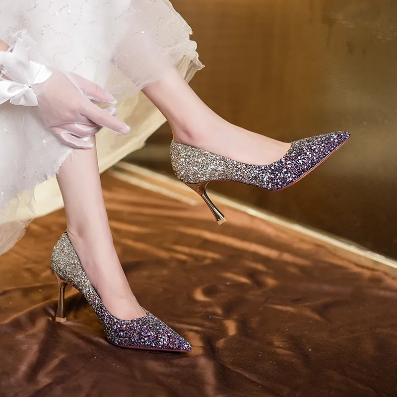 HKCP Slim Heel High Heels 8.5cm Women's-11