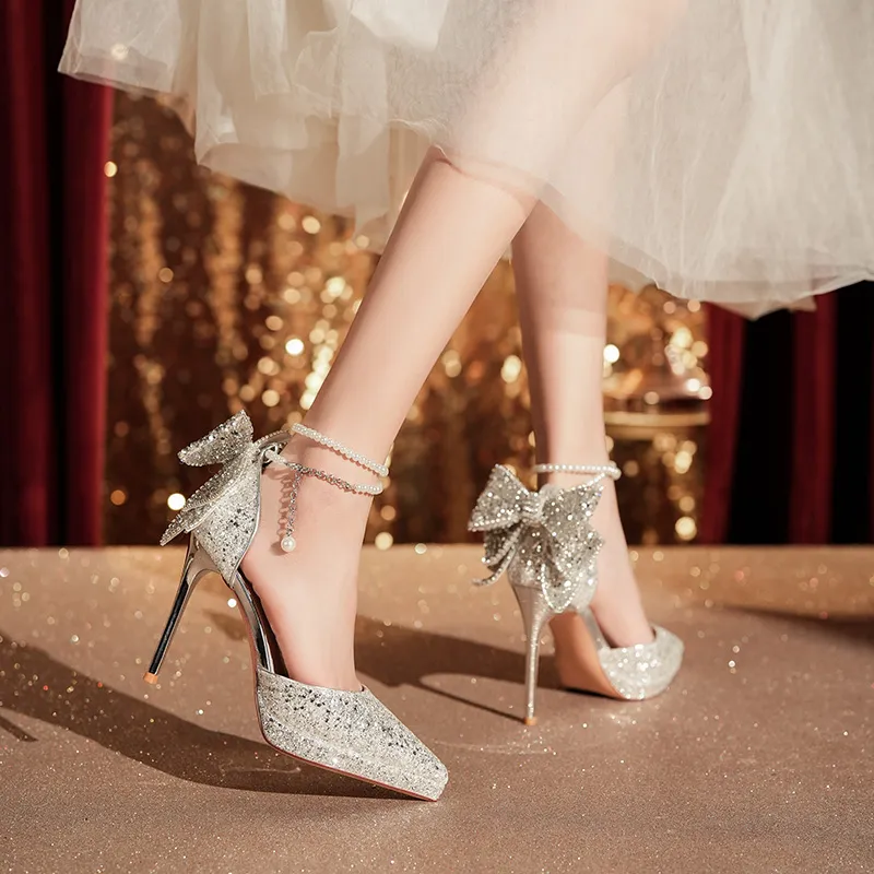 HKCP Slim Heel High Heels 10.5cm Women's-3