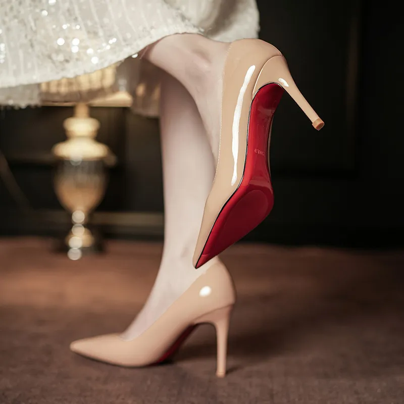 HKCP Slim Heel High Heels 9.5cm Women's-7