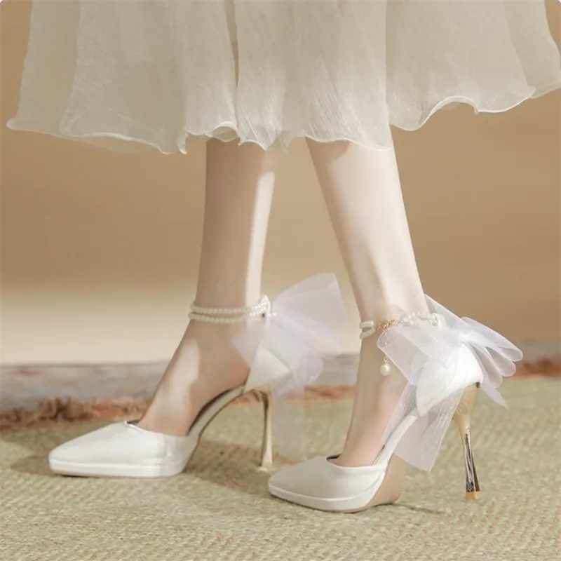HKCP Slim Heel High Heels 10cm Women's-6