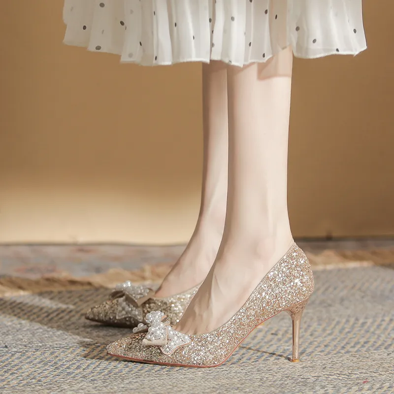 HKCP Slim Heel High Heels 8.5cm Women's-8