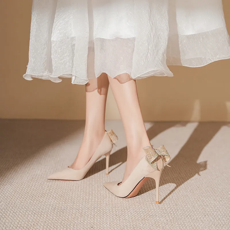 HKCP Slim Heel High Heels 9.5cm Women's-2