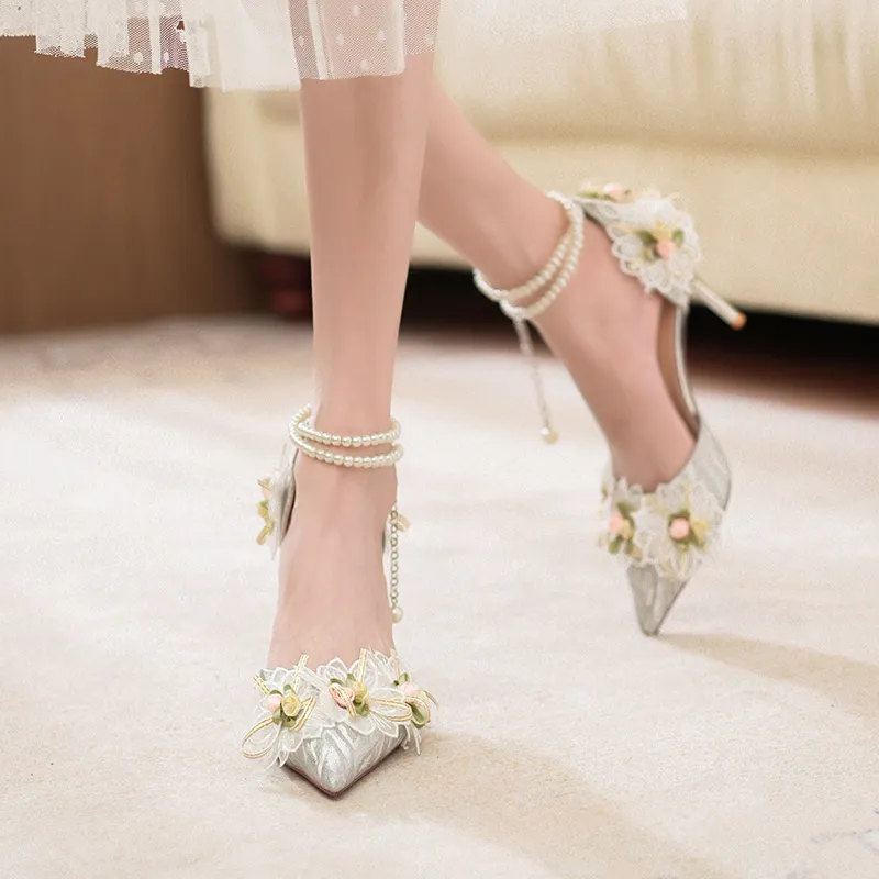 HKCP Slim Heel High Heels 8.5cm Women's-2