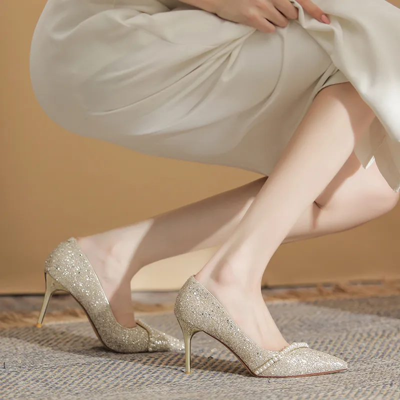 HKCP Slim Heel High Heels 8.5cm Women's-9