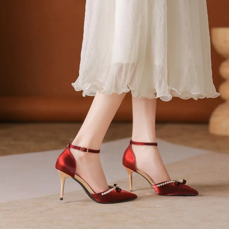 HKCP High Heels Women's Black, Red, Apricot-8
