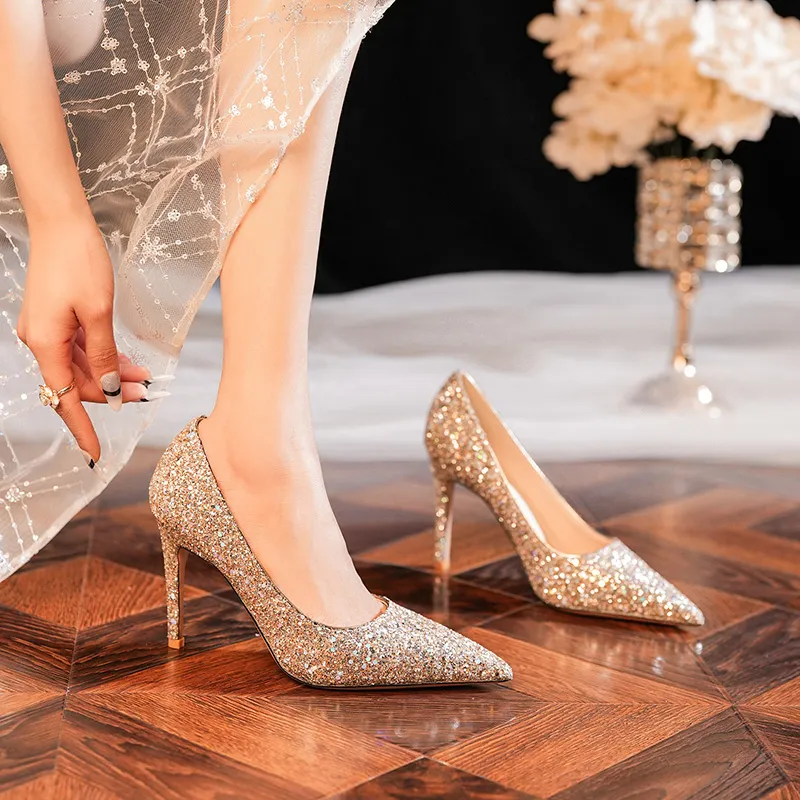 HKCP Slim Heel High Heels Women's-17