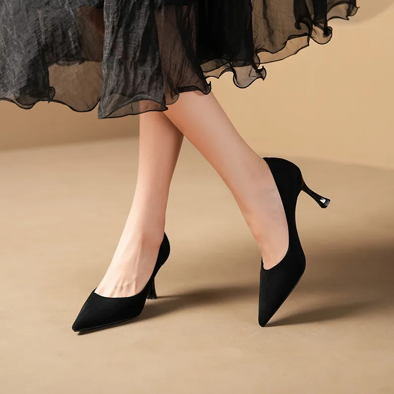 HKCP Slim Heel High Heels 7.5cm Women's-4