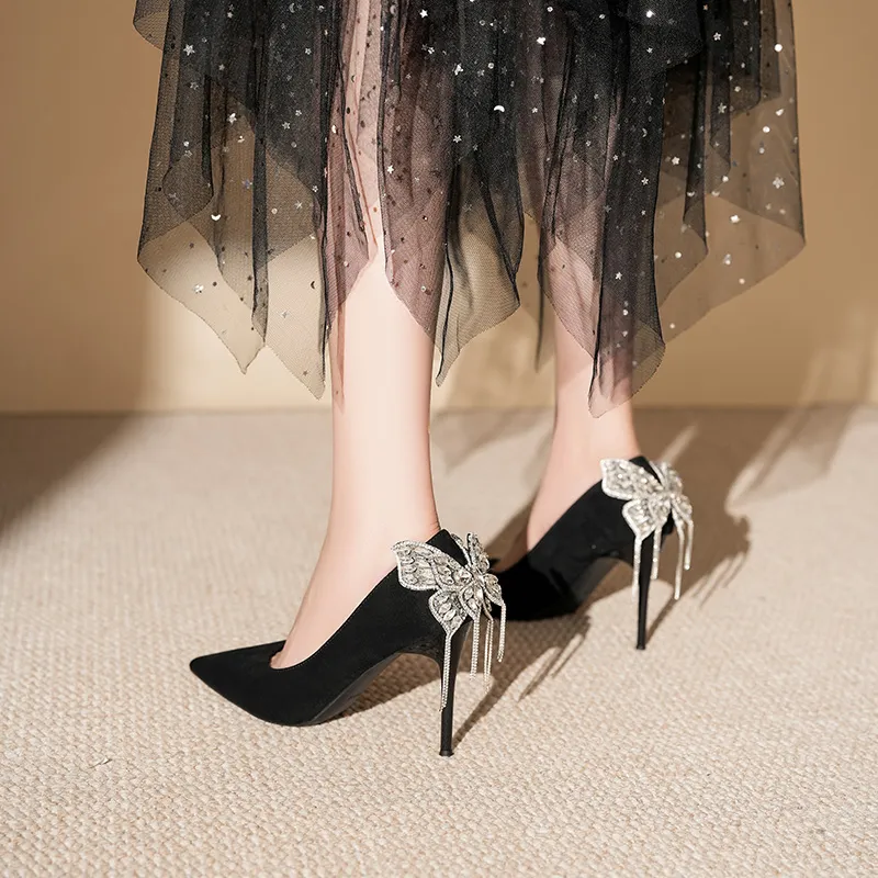 HKCP Slim Heel High Heels 9.5cm Women's-2