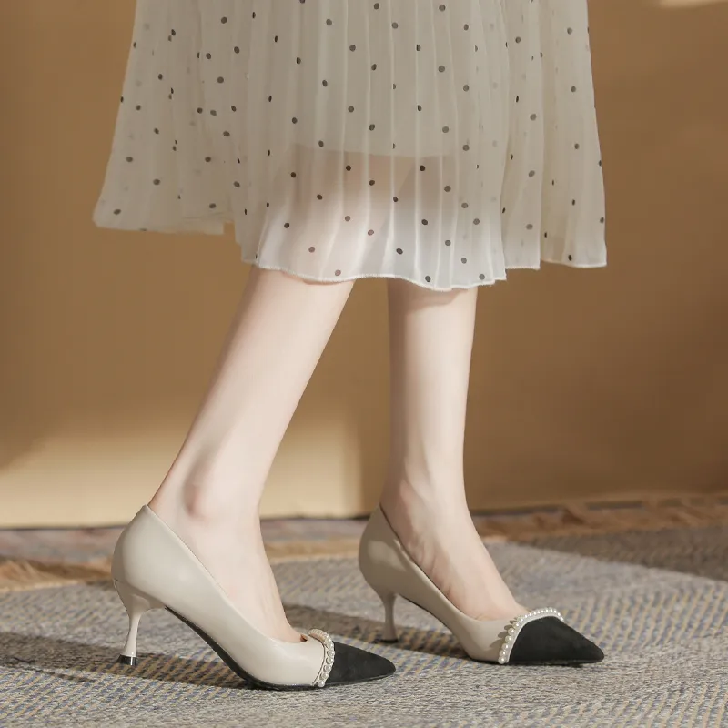 HKCP Slim Heel High Heels 6.5cm Women's-6