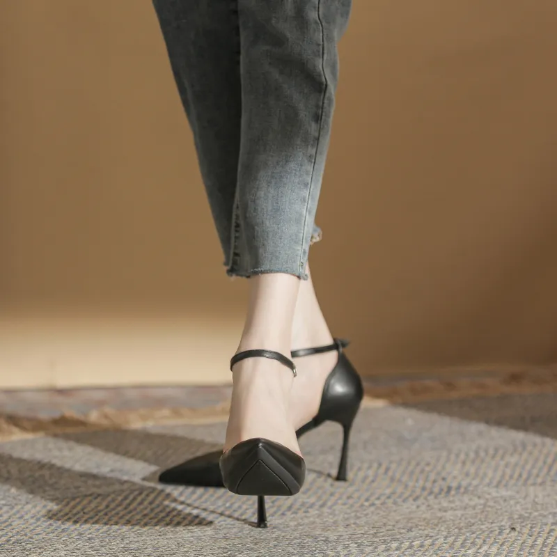 HKCP Slim Heel High Heels 9cm Women's-2