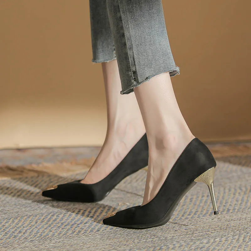 HKCP Slim Heel High Heels 8.5cm Women's-8