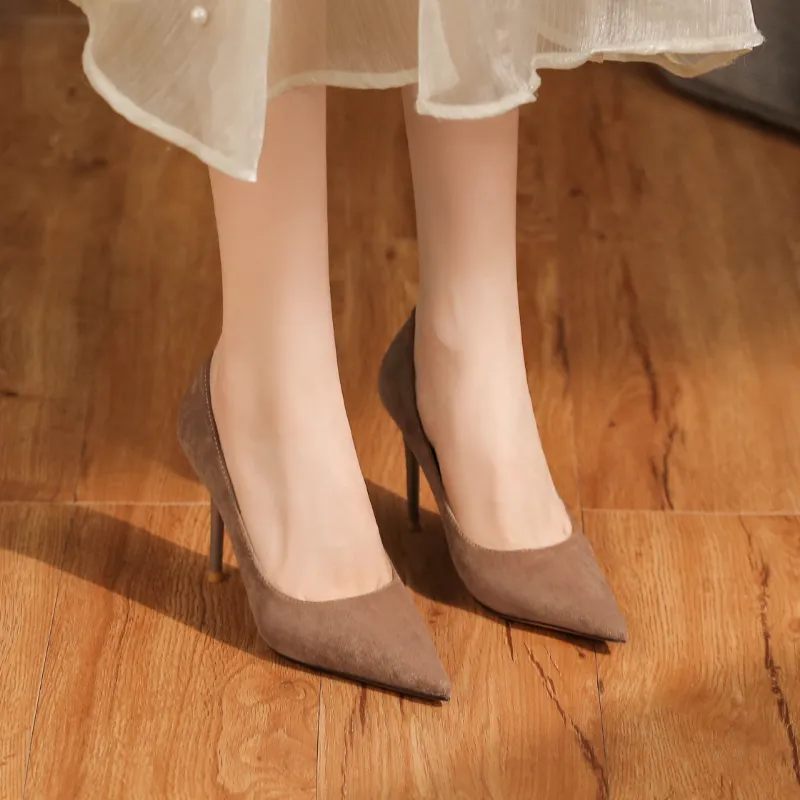 HKCP Slim Heel High Heels 9.5cm Women's-9