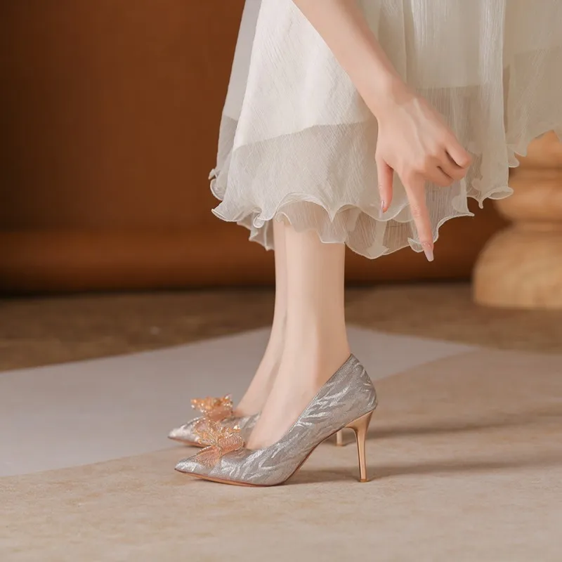 HKCP Slim Heel High Heels 8.5cm/6.5CM Women's-10