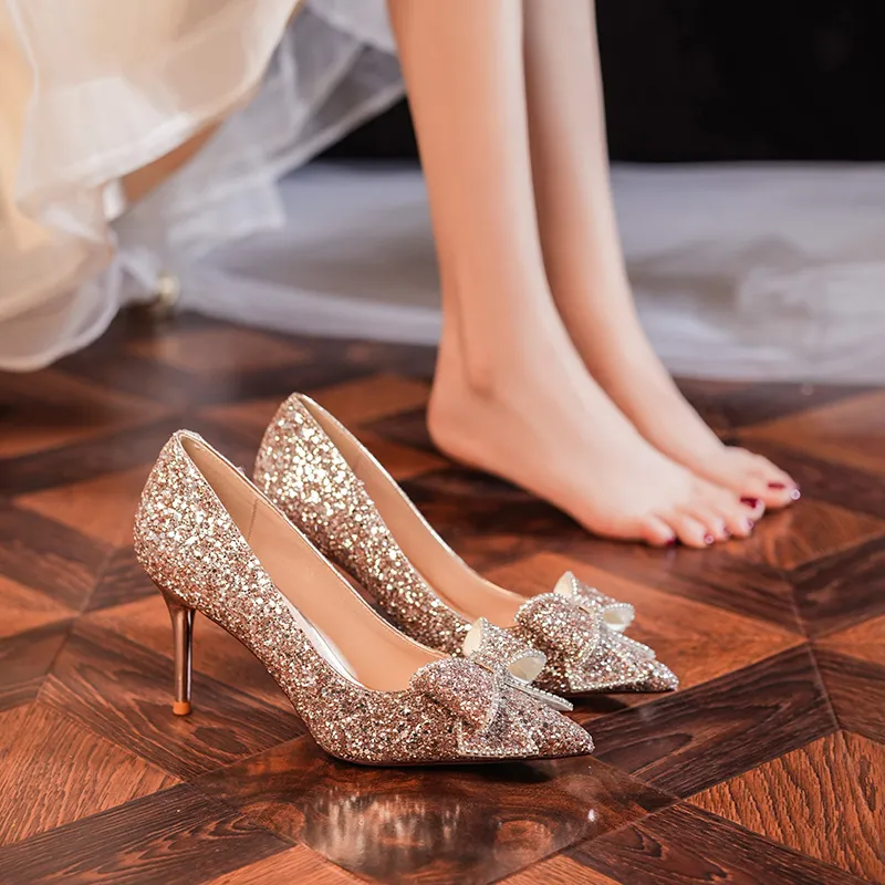 HKCP Slim Heel High Heels 8.5cm Women's-14