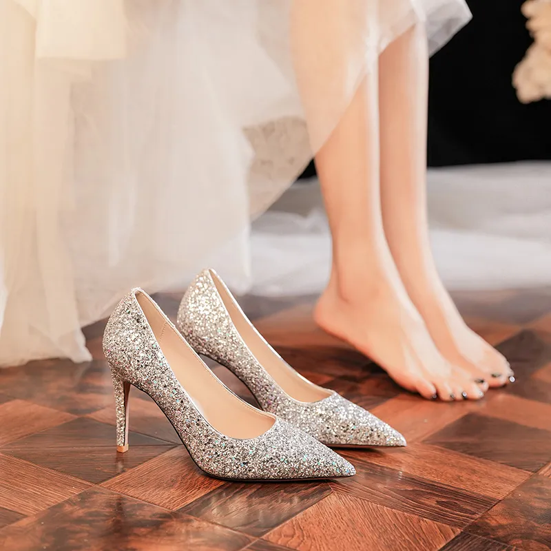 HKCP Slim Heel High Heels Women's-2