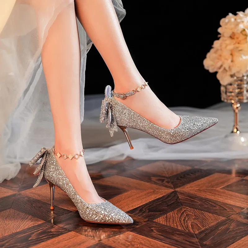 HKCP Slim Heel High Heels 8.5cm Women's-1