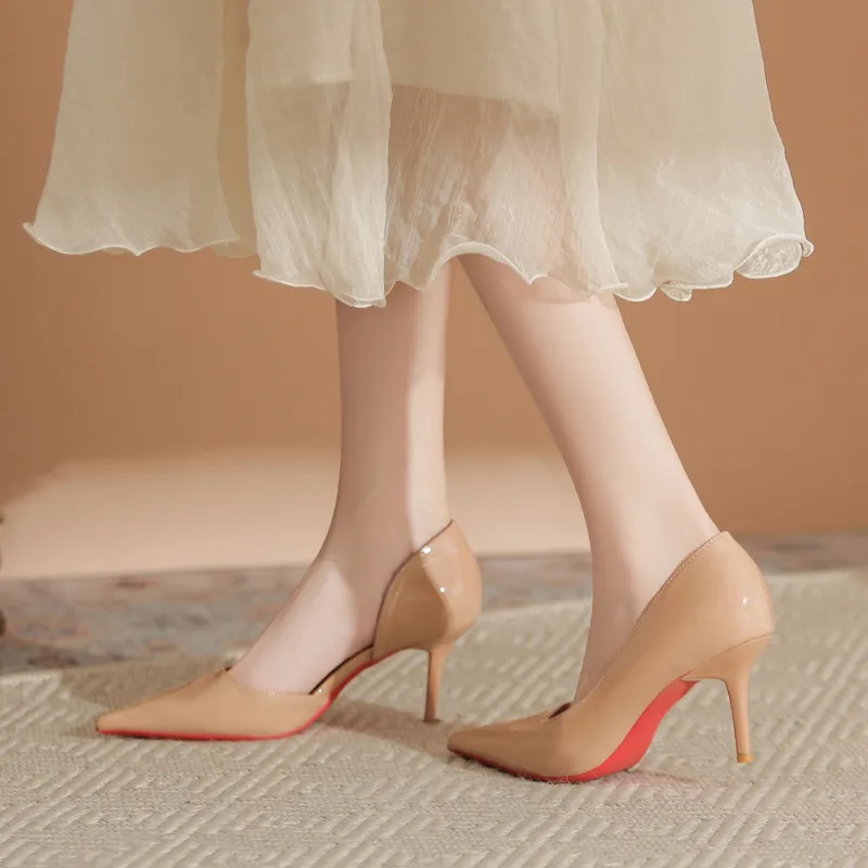 HKCP Slim Heel High Heels 7cm Women's-3