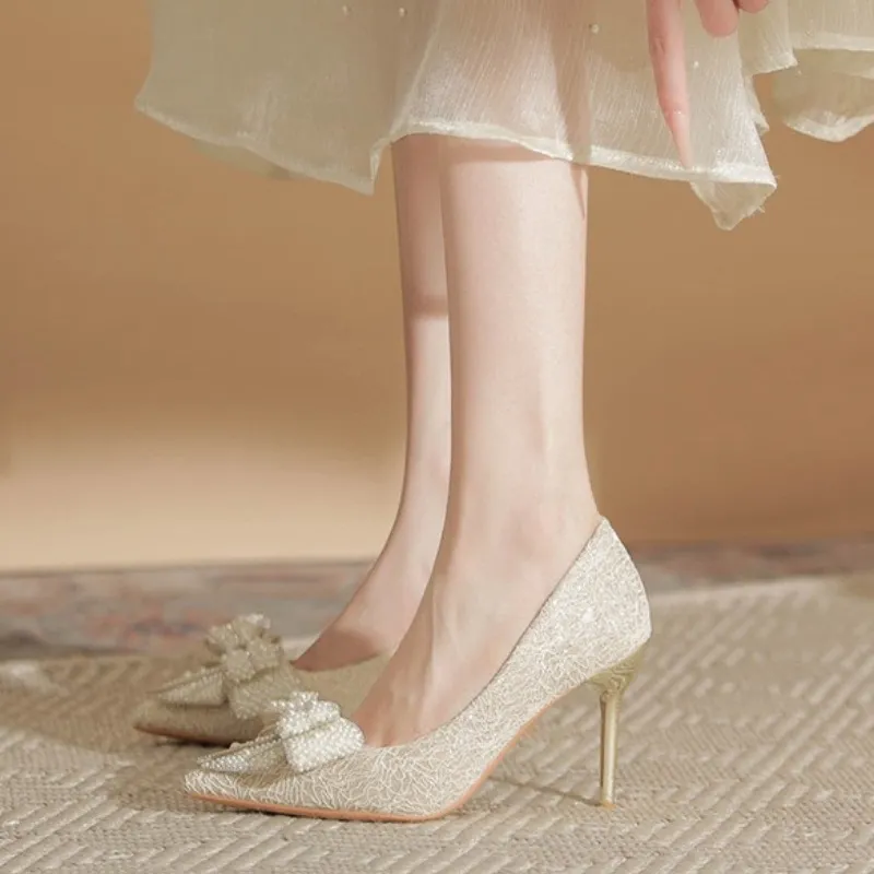 HKCP Slim Heel High Heels 7cm Women's-6