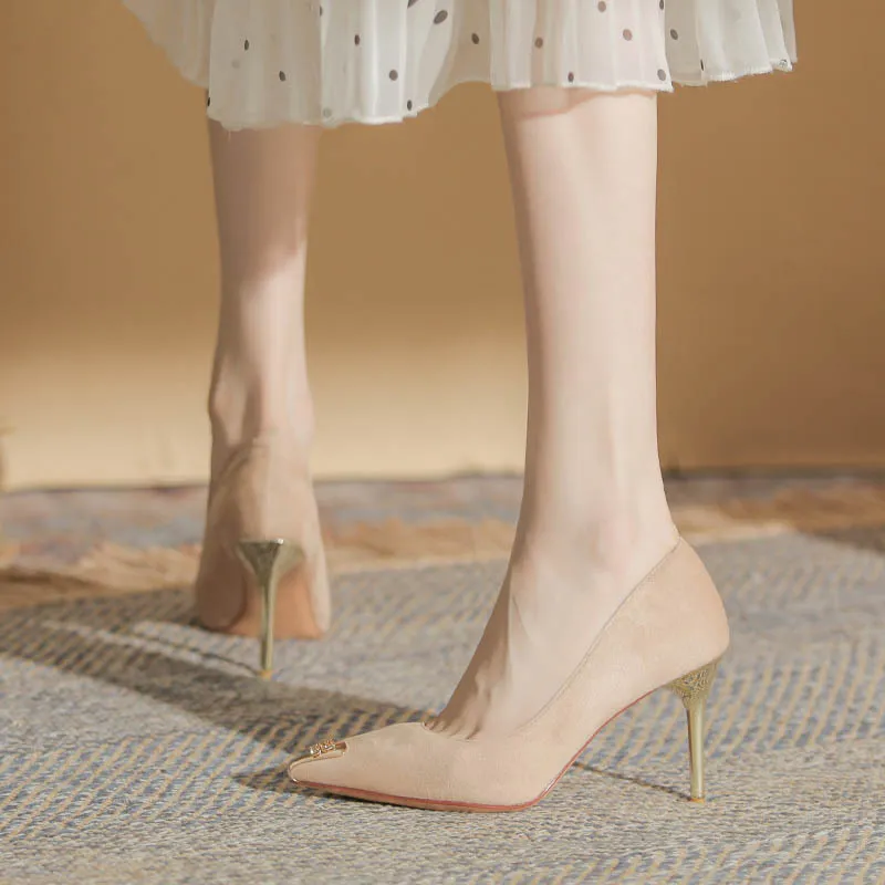 HKCP Slim Heel High Heels 8.5cm Women's-3
