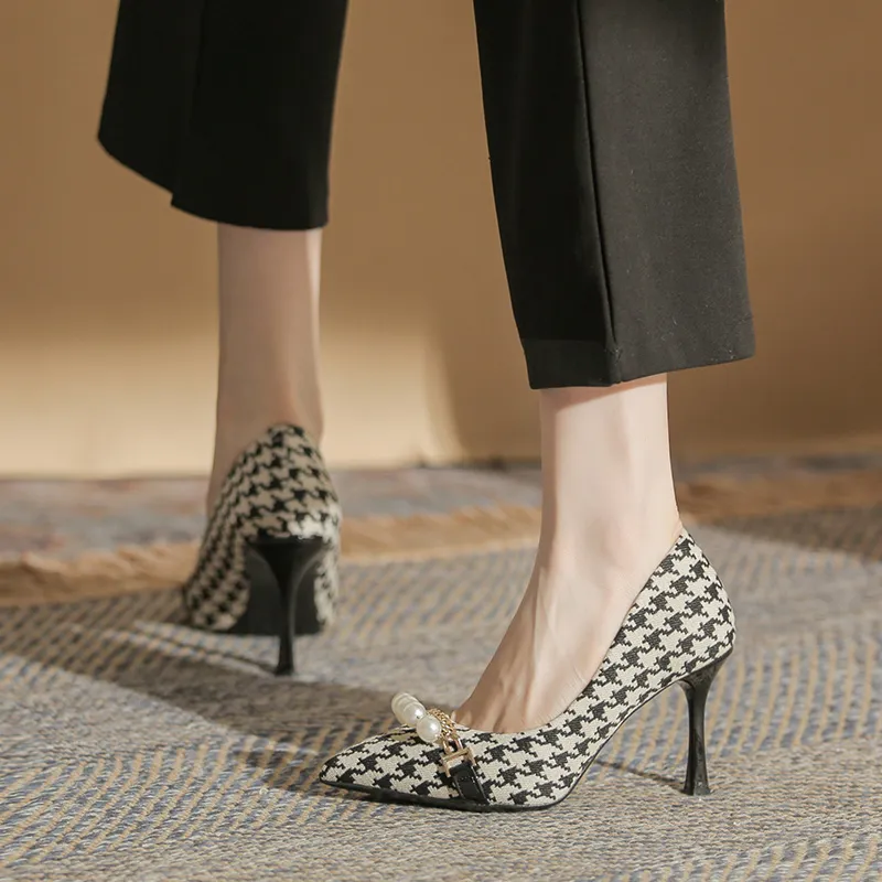 HKCP Slim Heel High Heels 8.5cm Women's-7