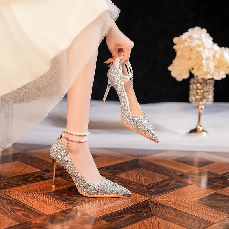 HKCP Slim Heel High Heels 6.5cm Women's-9