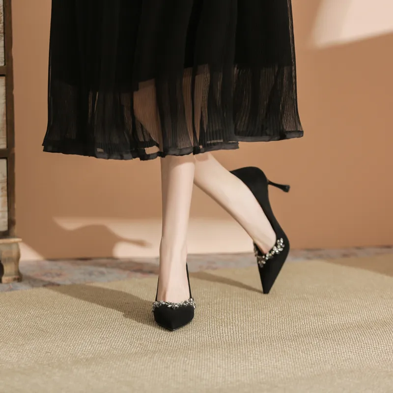 HKCP Slim Heel High Heels 7.5cm Women's-4
