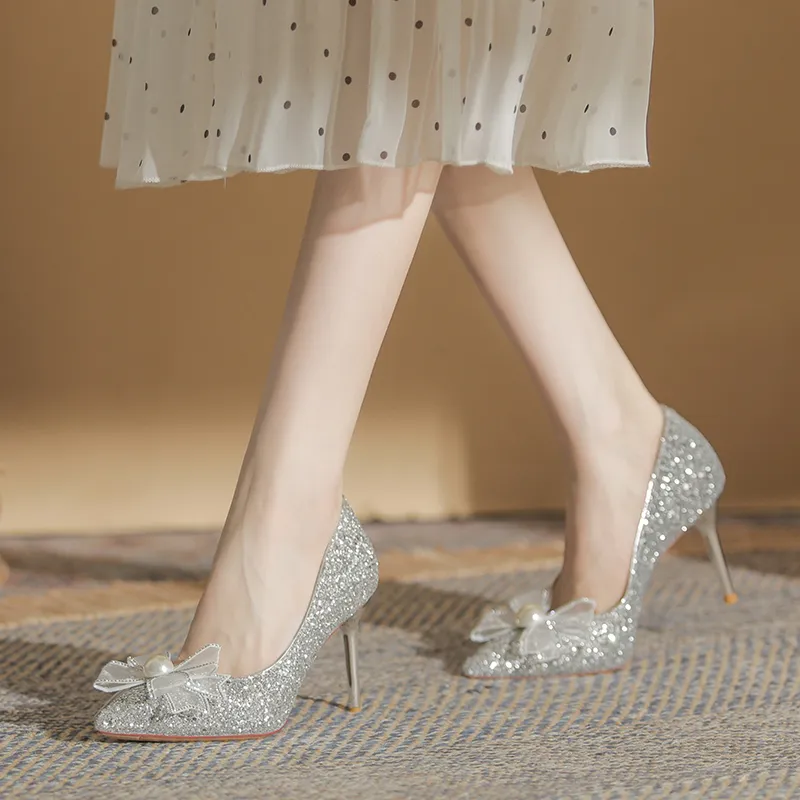 HKCP Slim Heel High Heels 6.5cm Women's-6