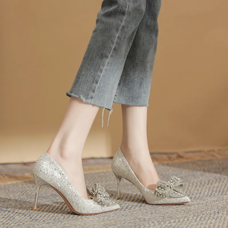HKCP Slim Heel High Heels Women's-2