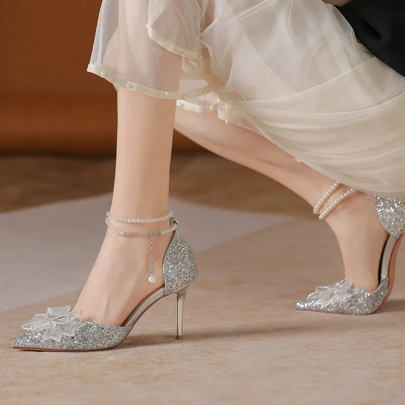 HKCP Slim Heel High Heels 8.5cm Women's-4