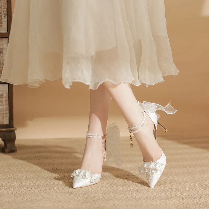 HKCP Slim Heel High Heels 8cm Women's-2