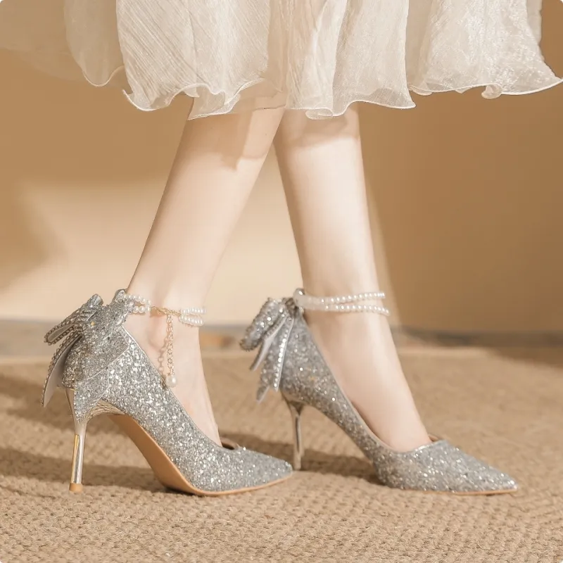 HKCP Slim Heel High Heels Women's-3
