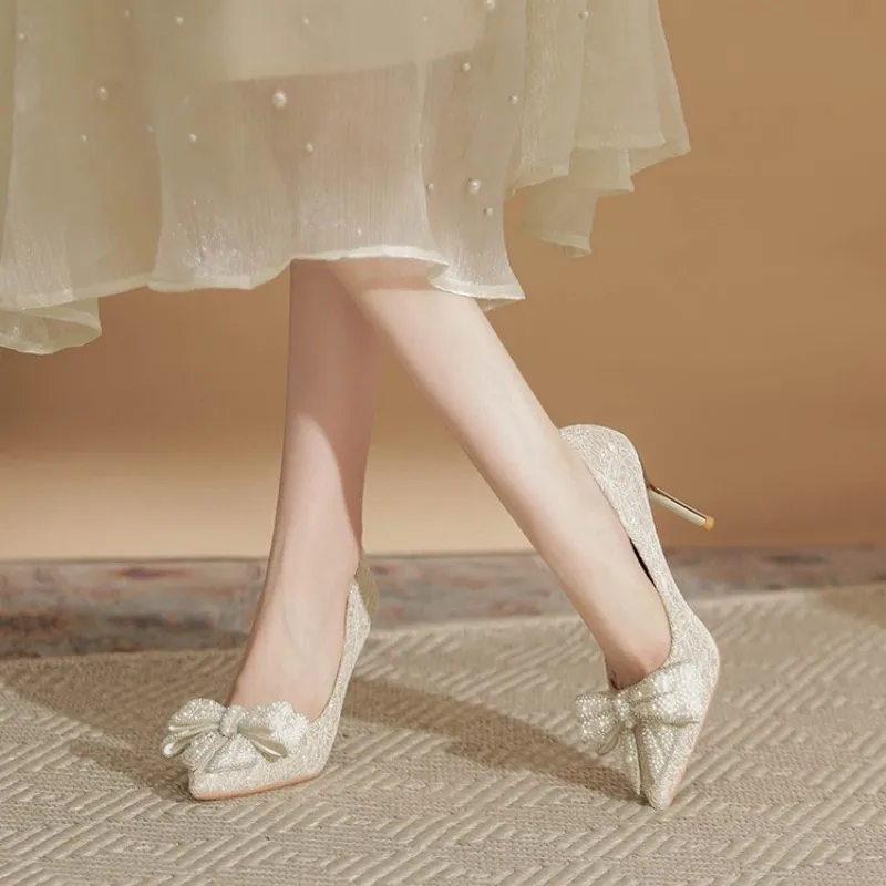 HKCP Slim Heel High Heels 7cm Women's-9