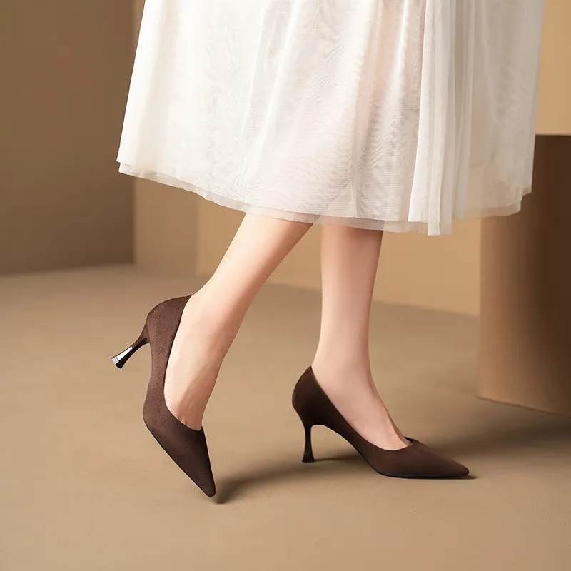 HKCP Slim Heel High Heels 7.5cm Women's-6