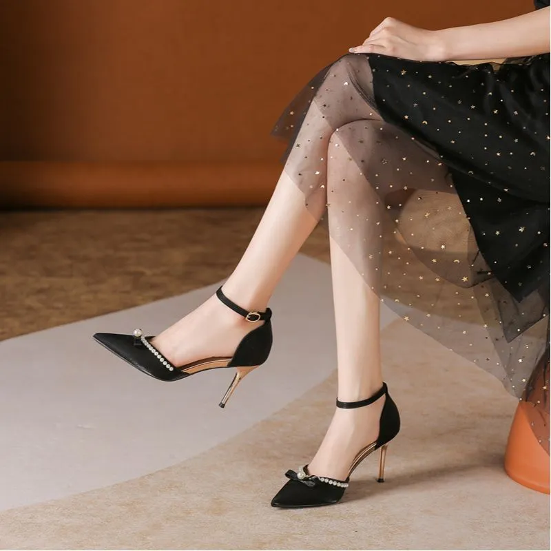 HKCP High Heels Women's Black, Red, Apricot-11