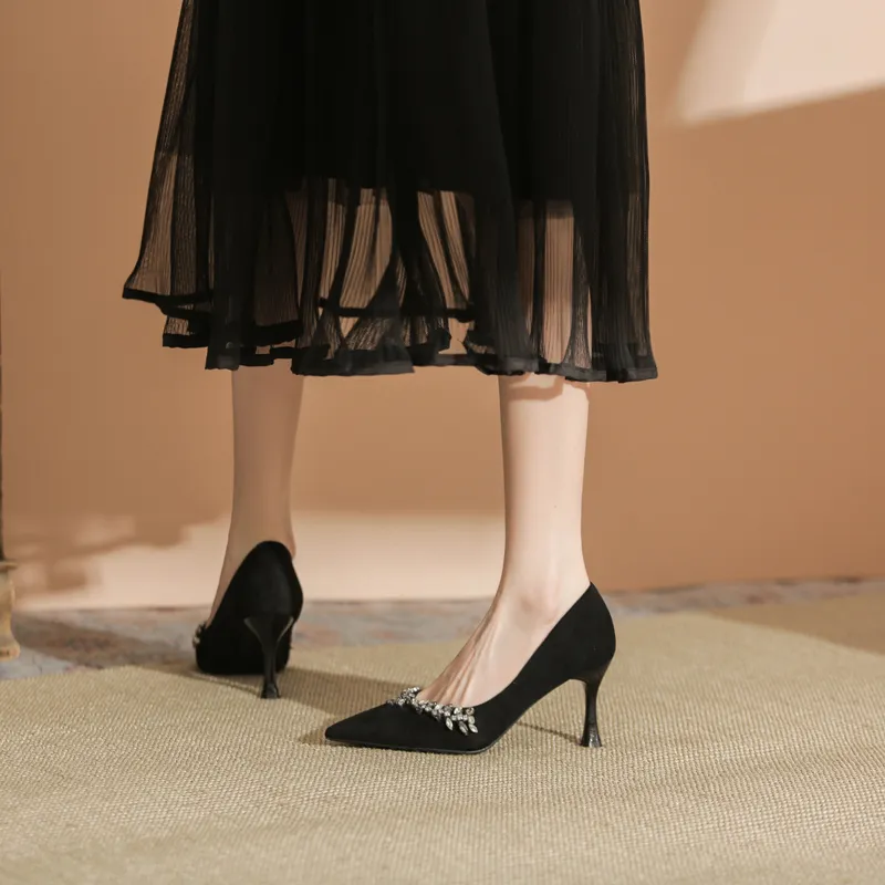 HKCP Slim Heel High Heels 7.5cm Women's-1