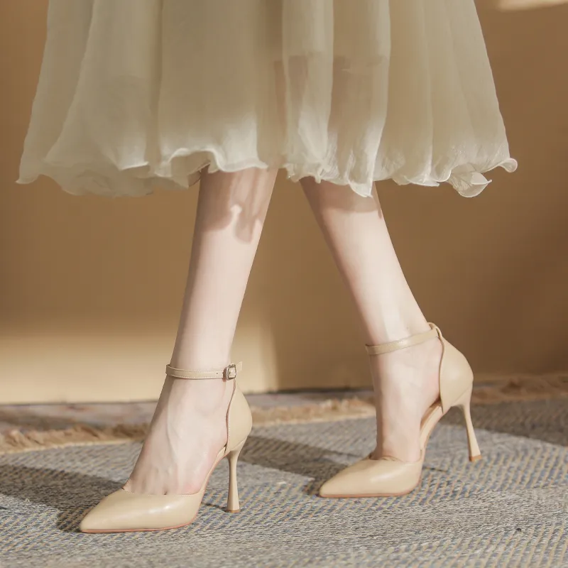 HKCP Slim Heel High Heels 9cm Women's-11